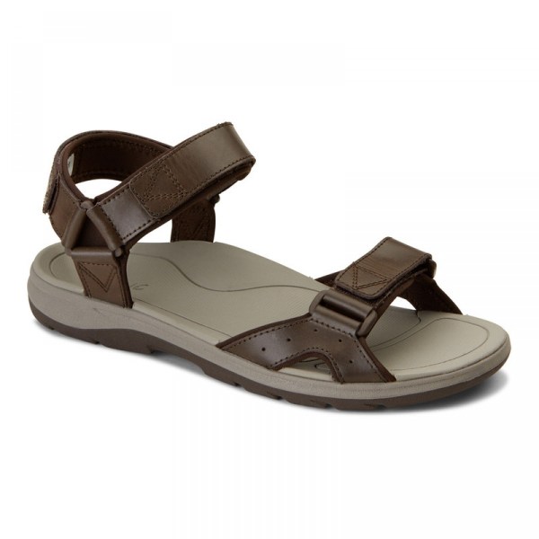 Vionic Sandals Ireland - Leo Sandal Brown - Mens Shoes In Store | ZXQMG-3907